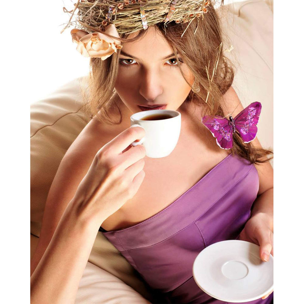Perfect Samplers cápsulas junto a taza para comparar tamaño