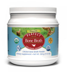 Perfect Supplements empaque frontal del polvo de caldo, conveniencia orgánica