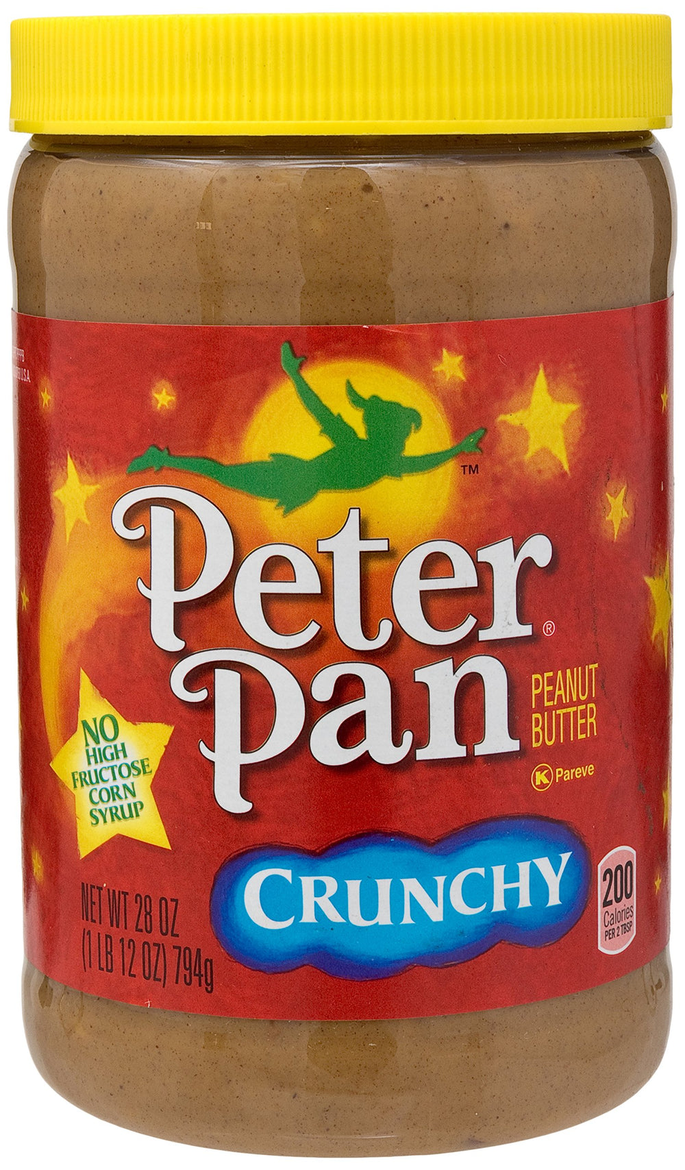 Peter Pan frasco frontal con etiqueta visible y beneficios claros