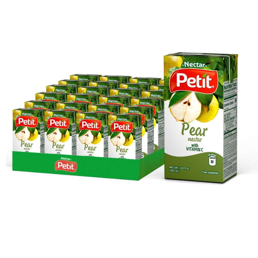 Petit botella Tetra Pak frontal mostrando presentación pack de 24 y conveniencia