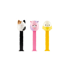 PEZ Squishmallows en mesa de fiesta mostrando uso como recuerdo y facilidad