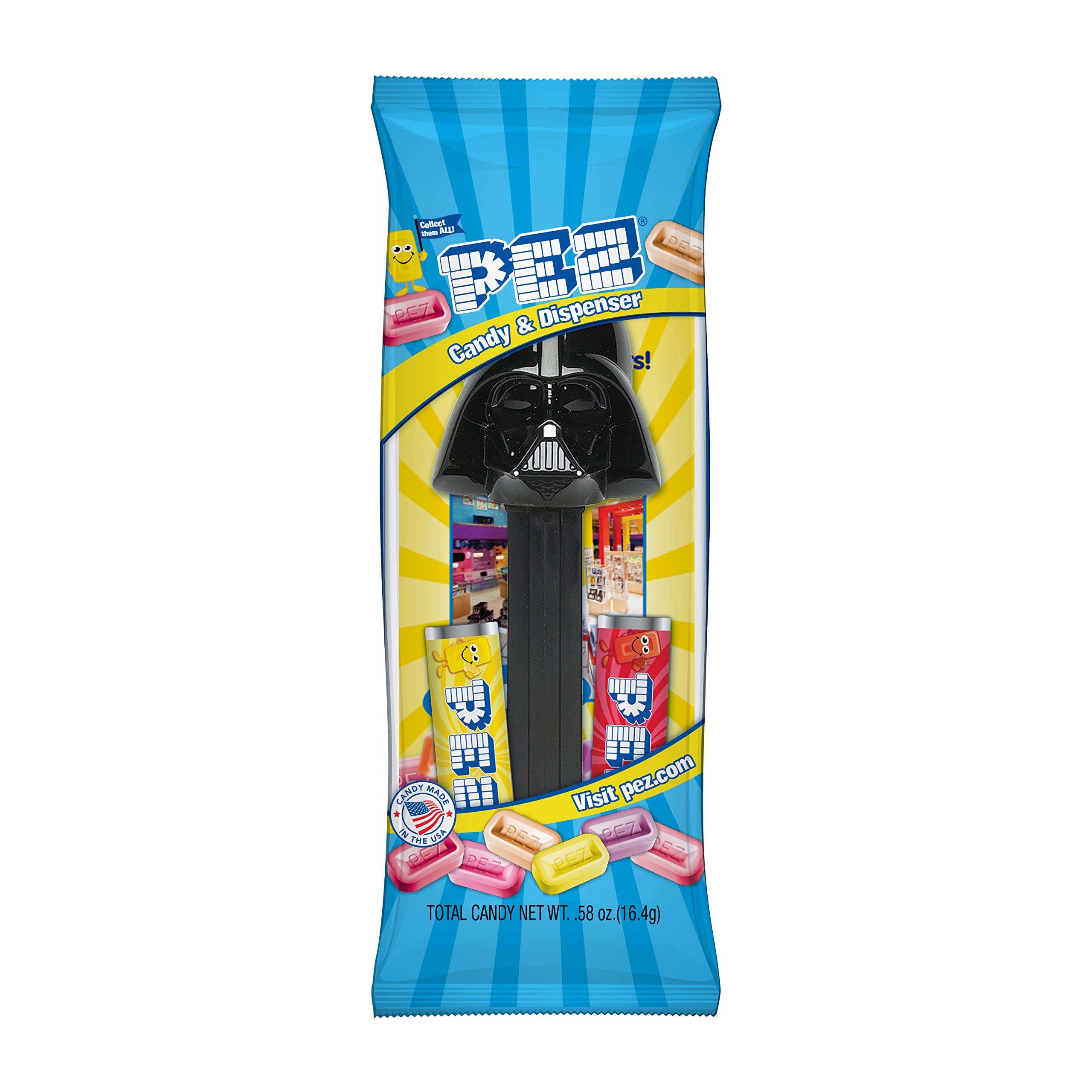 PEZ primer plano de figura Star Wars resaltando detalles de diseño y coleccionismo