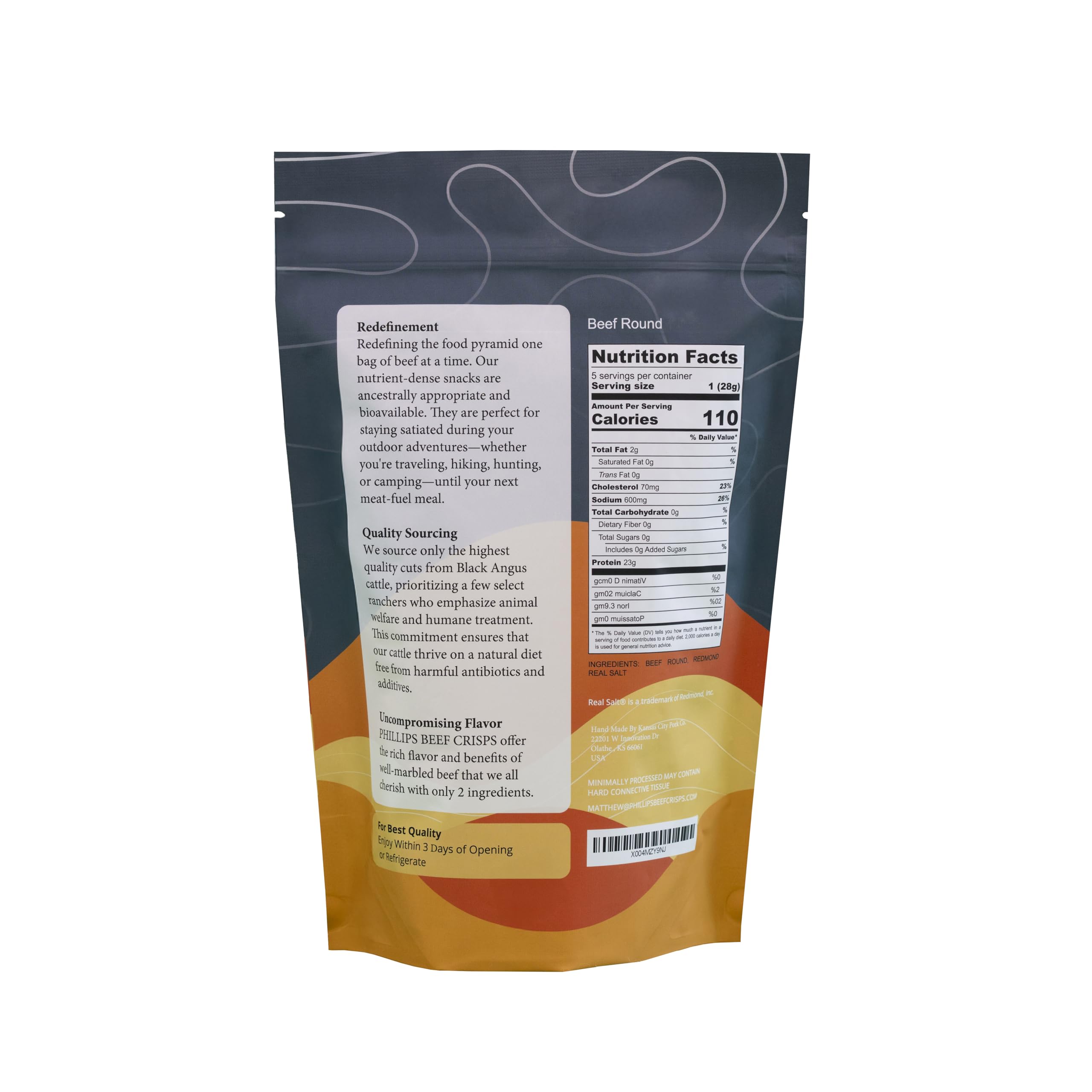 PHILLIPS BEEF CRISPS textura crujiente en primer plano resalta sabor