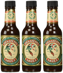 Pickapeppa botella frontal 5 oz mostrando etiqueta auténtica y conveniencia