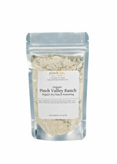Pinch Spice Market frente del paquete con mezcla Ranch orgánica, muestra sabor auténtico