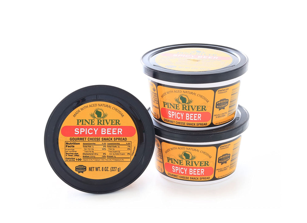 Wisconsin Cheese Mart Pine River textura cremosa y sabor picante lista para untar