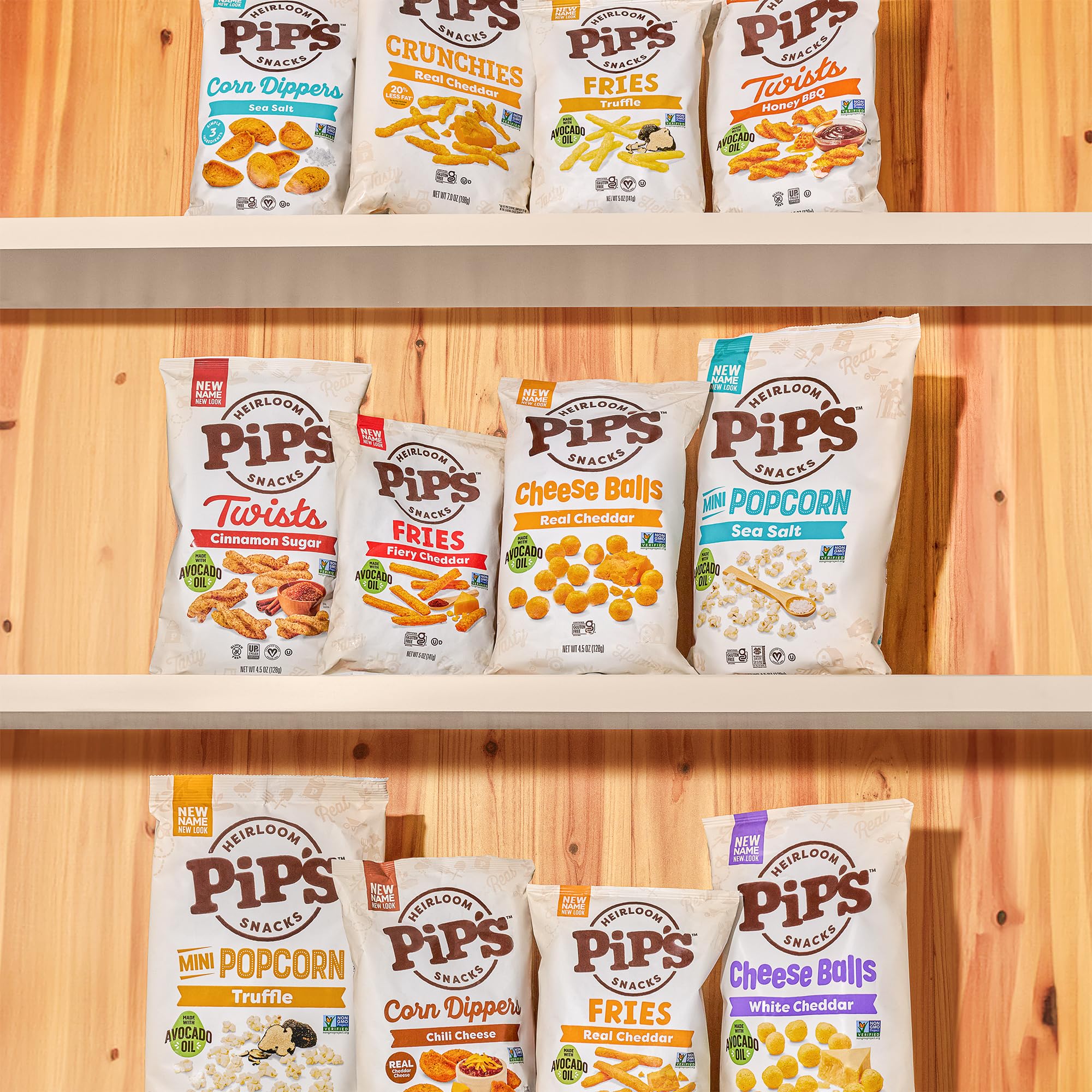 Pipcorn granos y hierbas con enfoque en maíz heirloom y origen natural