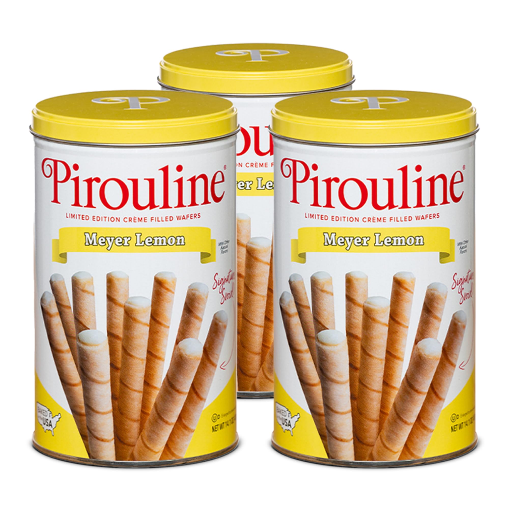 Pirouline lata frontal mostrando diseño y frescura