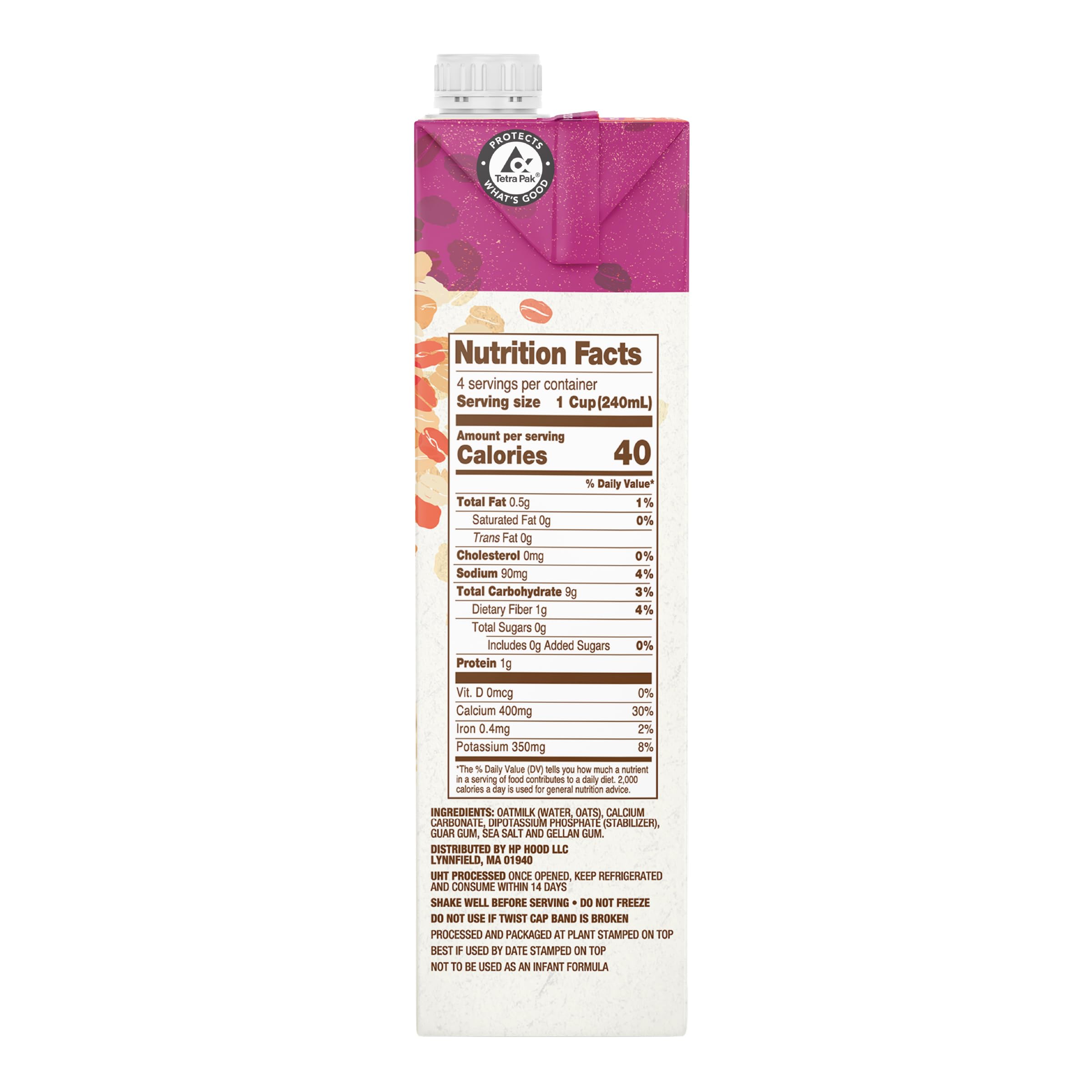 Planet Oat primer plano de textura cremosa vertida, muestra consistencia ideal