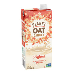 Planet Oat detalle del Tetra Pak, conservación en despensa sin refrigerar