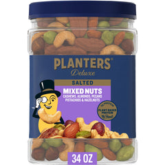 PLANTERS lata frontal con mezcla deluxe, fresco y listo para compartir