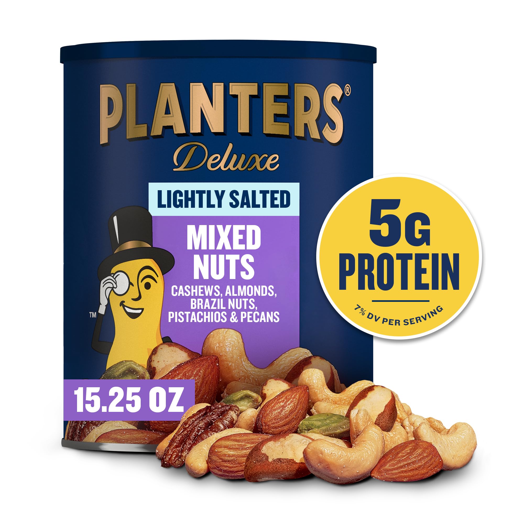 PLANTERS mezcla en primer plano mostrando crujido y color natural