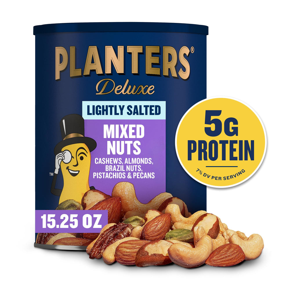 PLANTERS mezcla en primer plano mostrando crujido y color natural