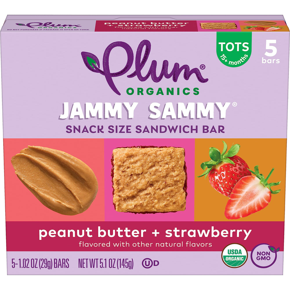 Plum Organics barrita individual envuelta, lista para llevar y consumir