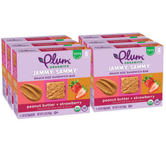 Plum Organics frontal del empaque mostrando el diseño y conveniencia