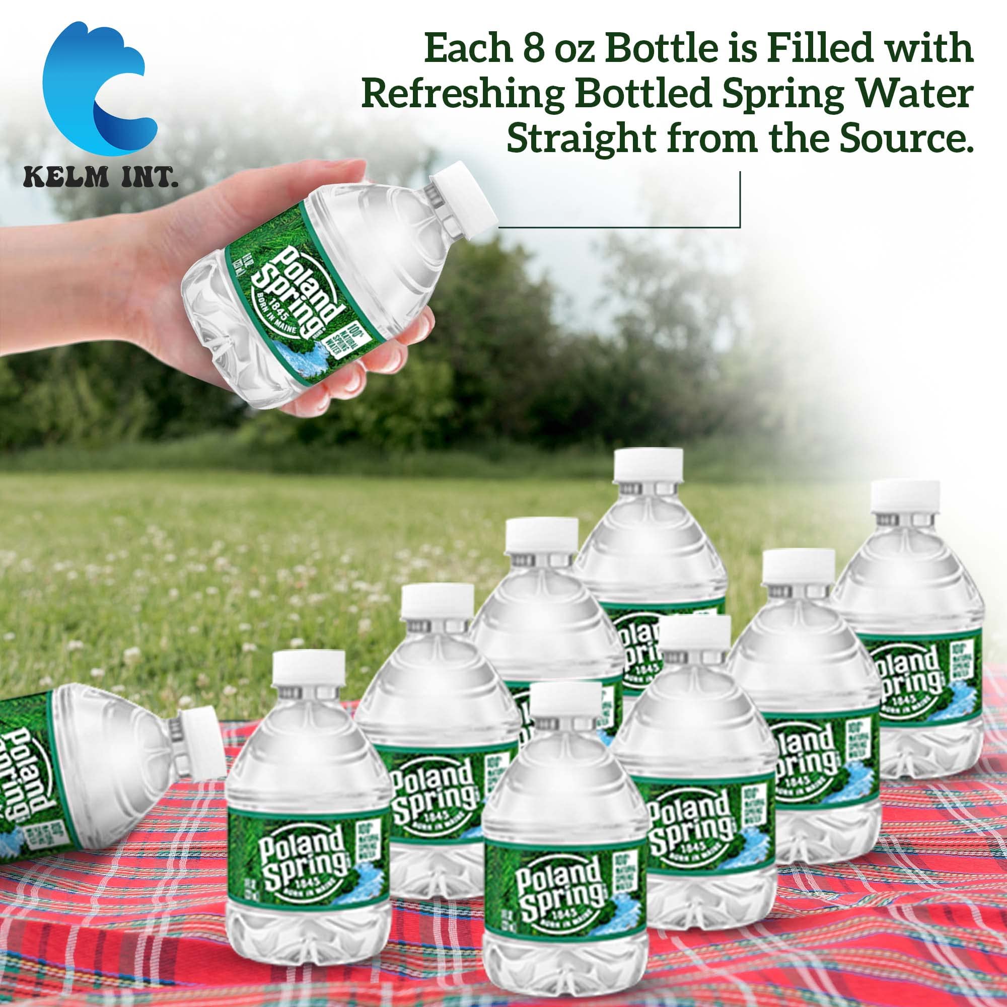 Kelm Int. Poland Spring pack en nevera ahorra espacio de almacenamiento