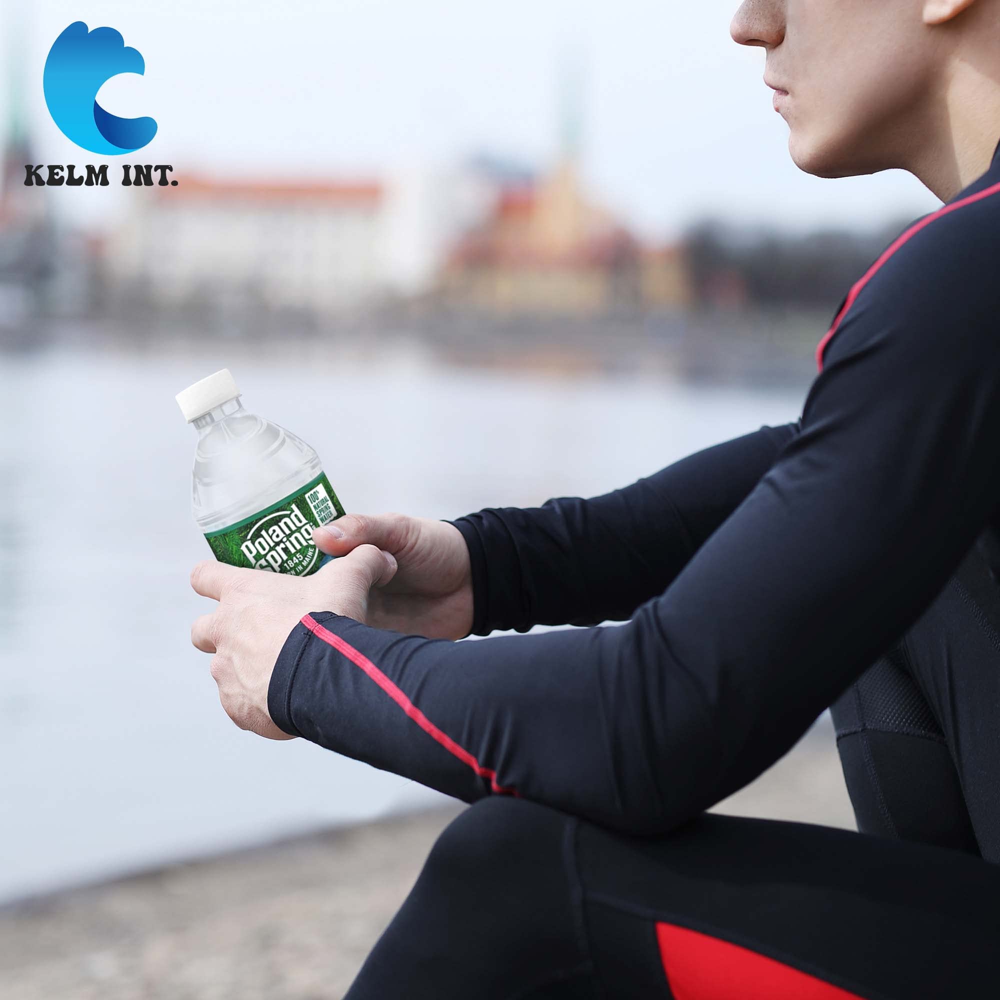Kelm Int. Poland Spring textura del plástico sin BPA y segura