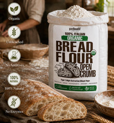 POLSELLI corte de miga de sourdough con alveolos abiertos y corteza crujiente