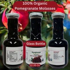 Pomegranaze botella de vidrio 12.35 oz que conserva sabor y frescura