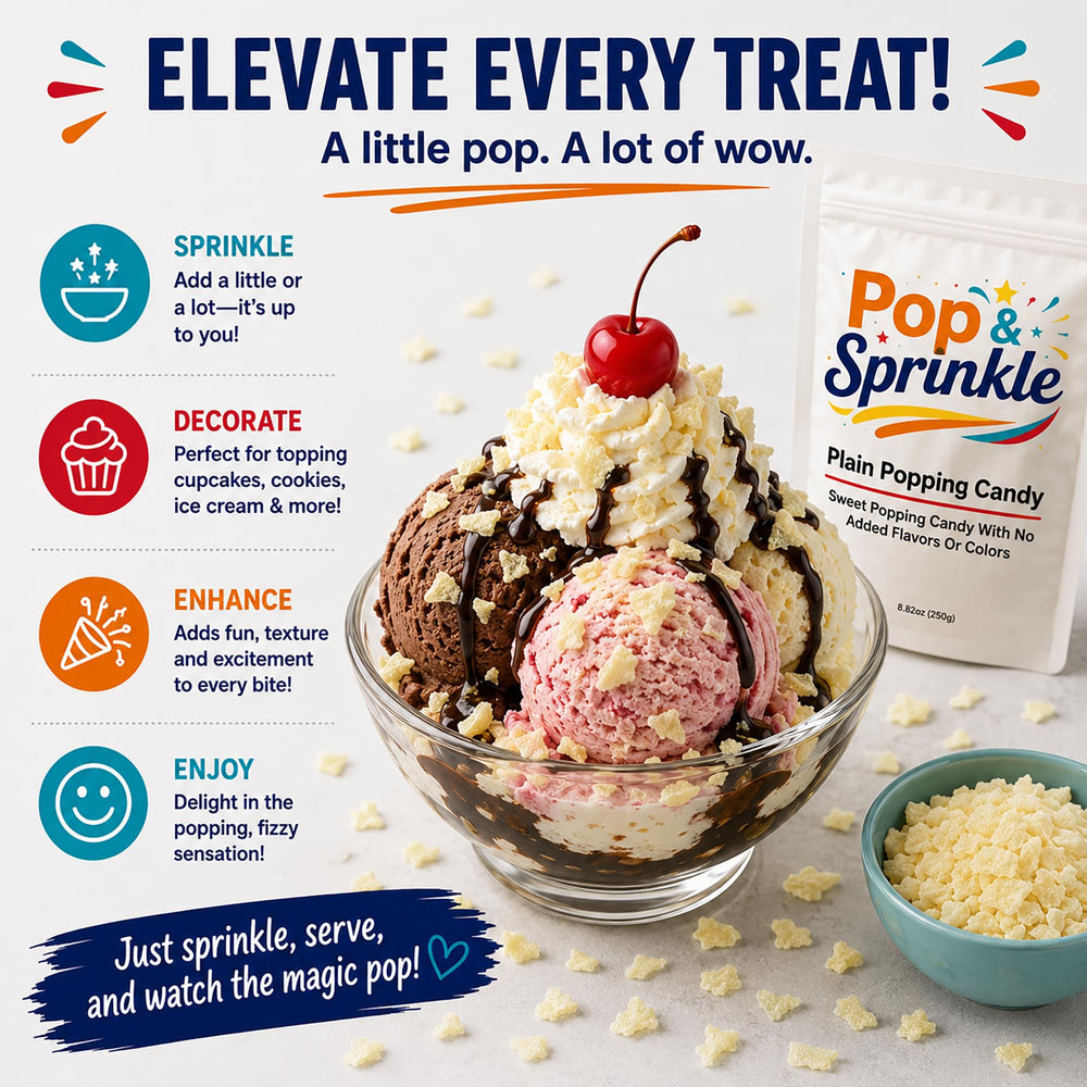 Pop & Sprinkle bolsa abierta con contenido listo para usar