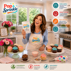 Pop & Sprinkle espolvoreado sobre helado mostrando efecto crujiente