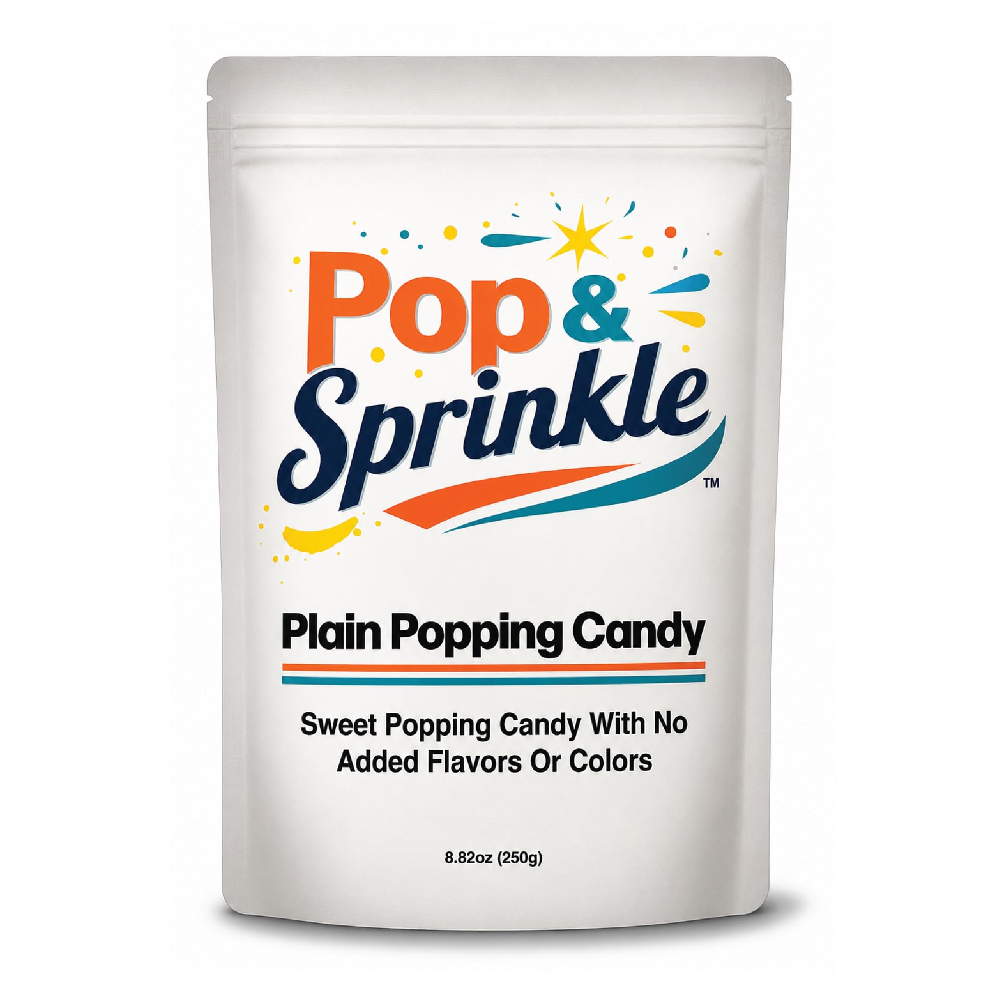 Pop & Sprinkle vista frontal del paquete mostrando tamaño y marca