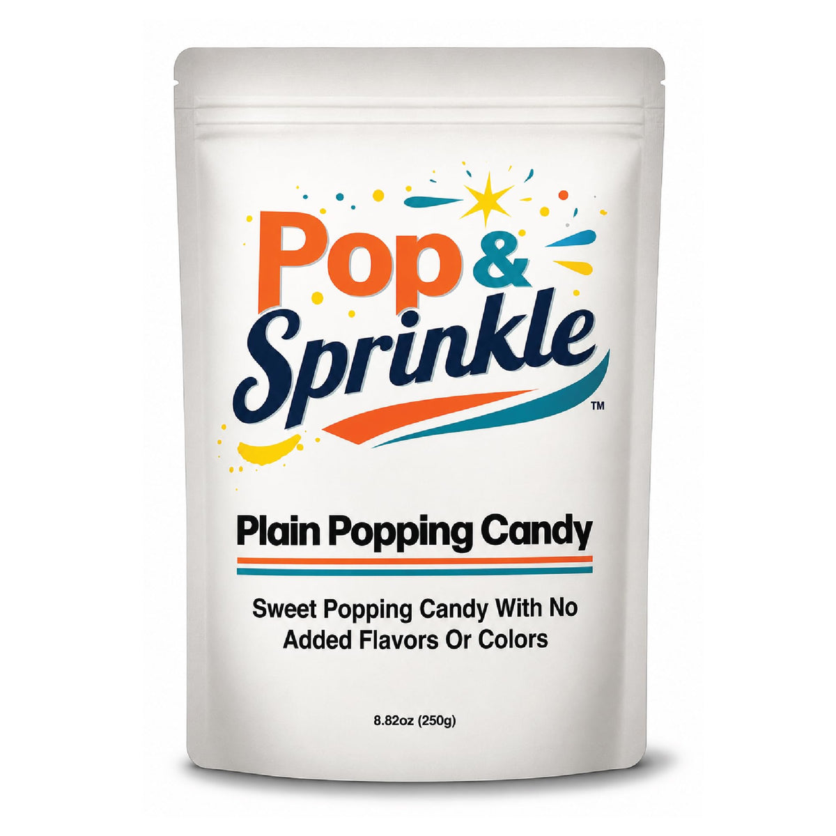 Pop & Sprinkle vista frontal del paquete mostrando tamaño y marca