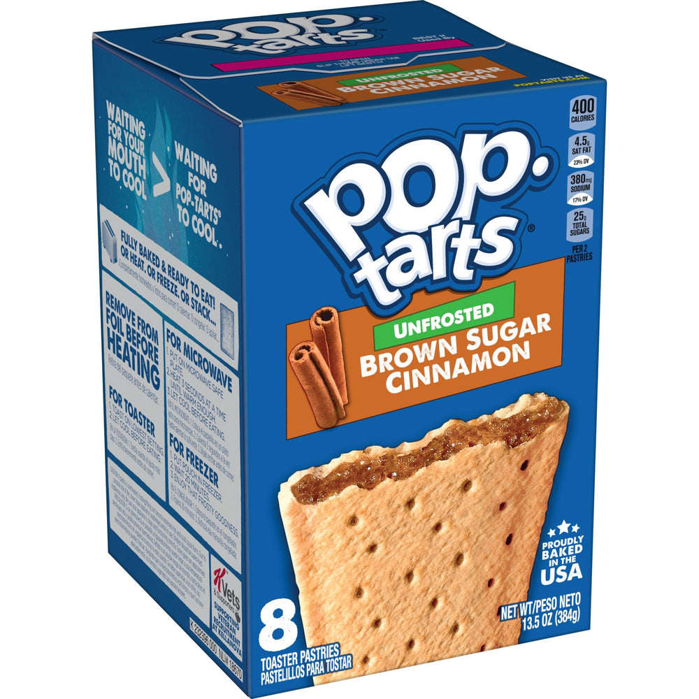 Pop-Tarts comparado con una mano para escala, demuestra tamaño portátil