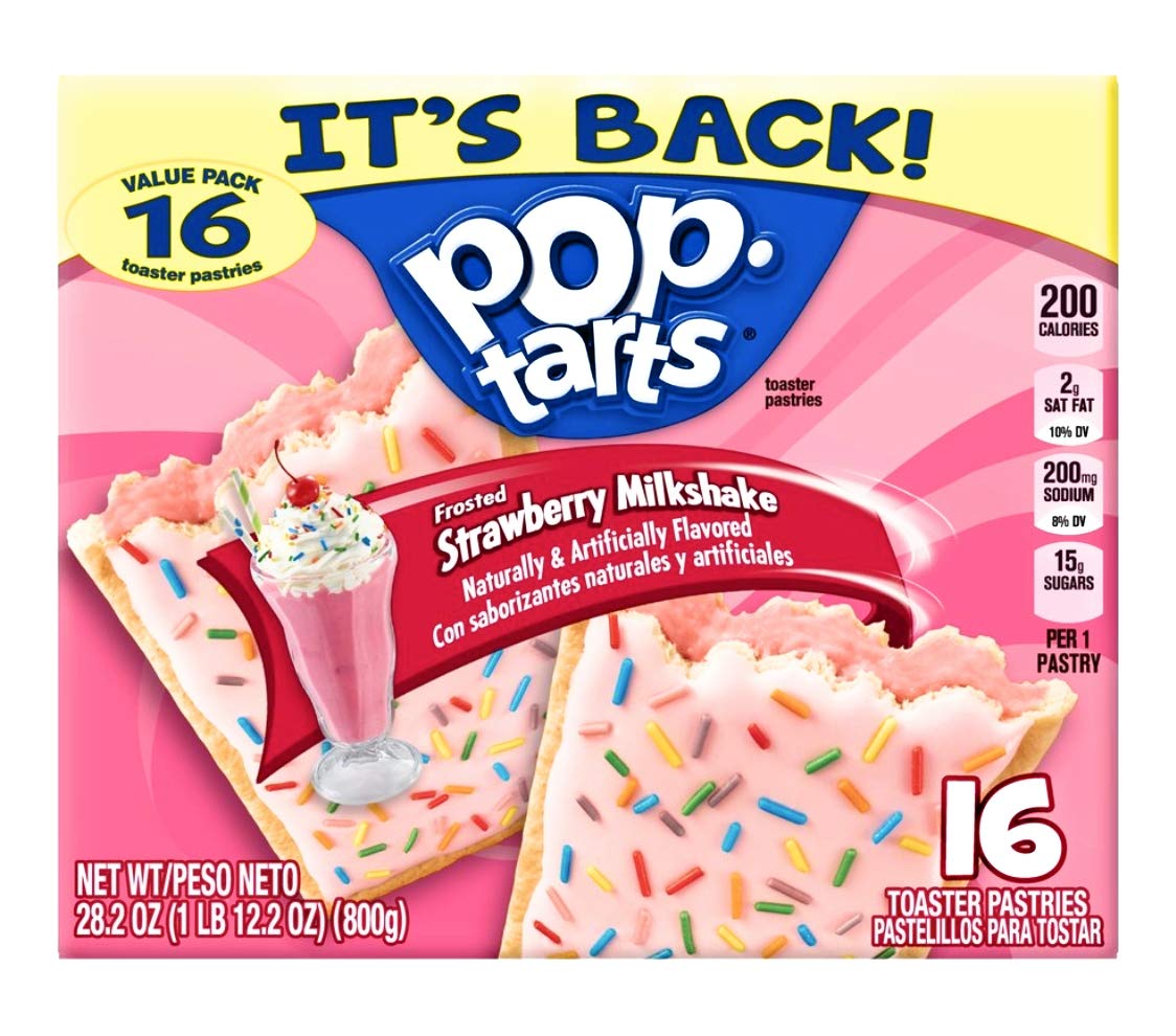 Pop-Tarts primer plano del glaseado y chispas para atractivo visual y sabor