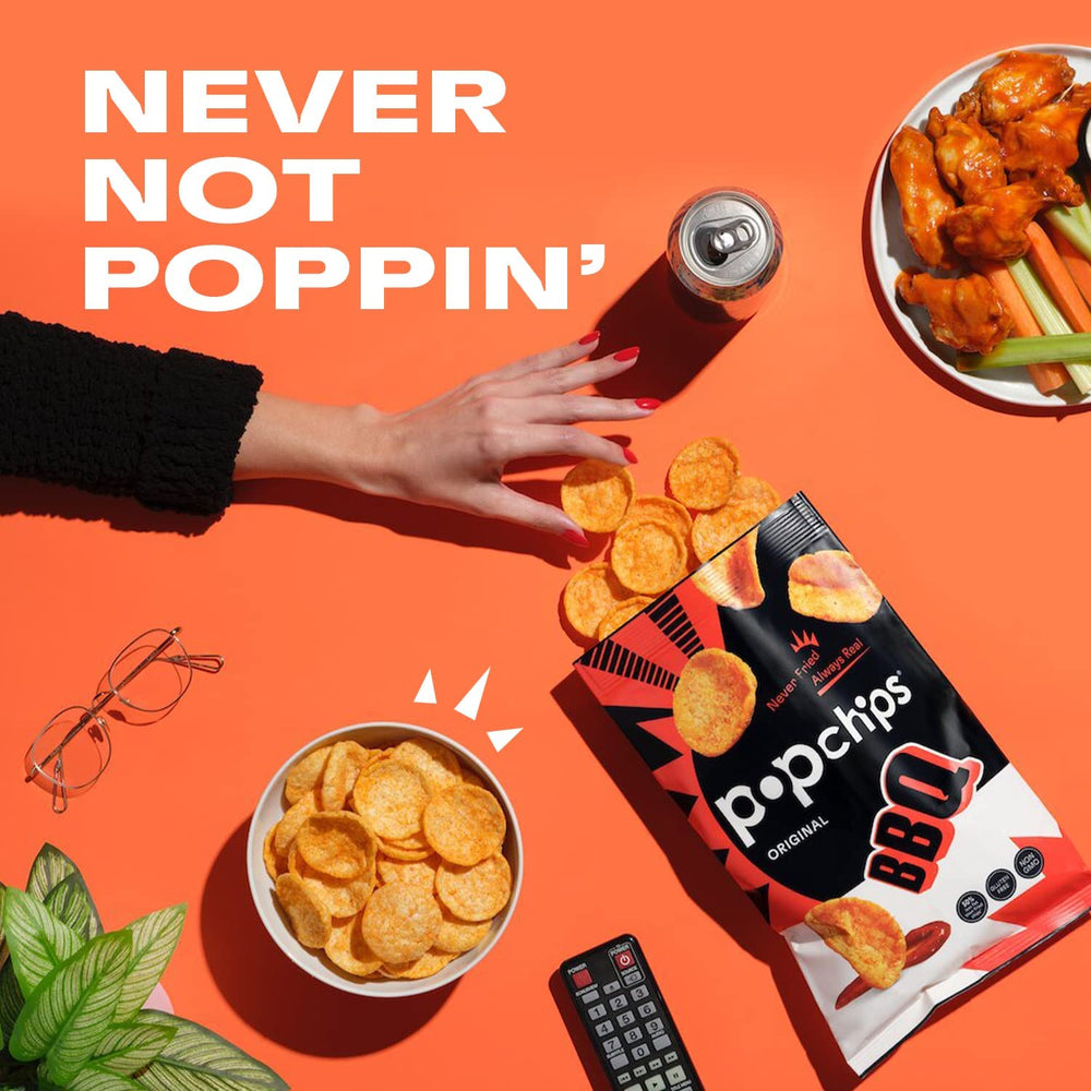 popchips en picnic estilo de vida mostrando conveniencia y disfrute compartido