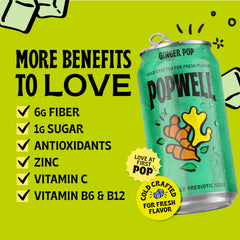 Popwell lata junto a mano para comparar tamaño y porción
