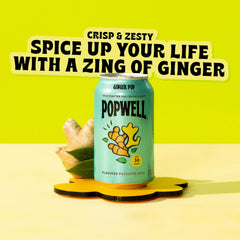 Popwell lata en picnic demostrando conveniencia y disfrute