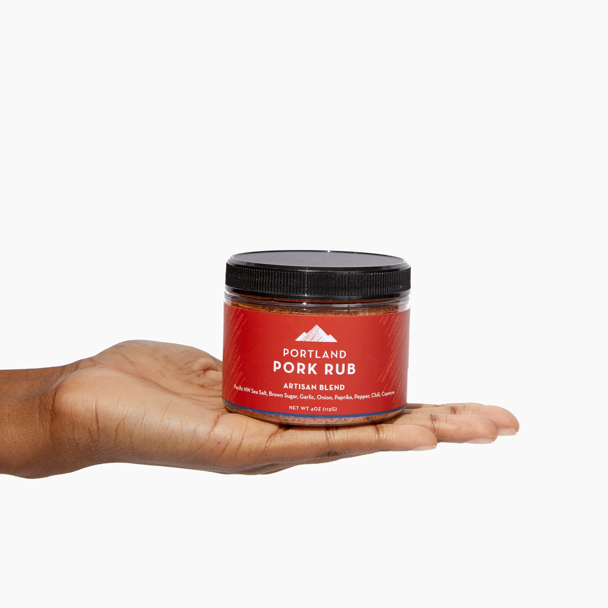 Portland Salt Co etiqueta con lista de ingredientes y certificaciones claras