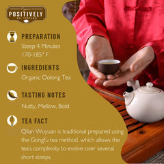 Positively Tea primer plano de hojas sueltas mostrando textura fresca