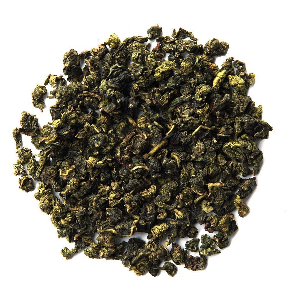 Positively Tea etiqueta con sellos USDA Organic y Non-GMO visibles