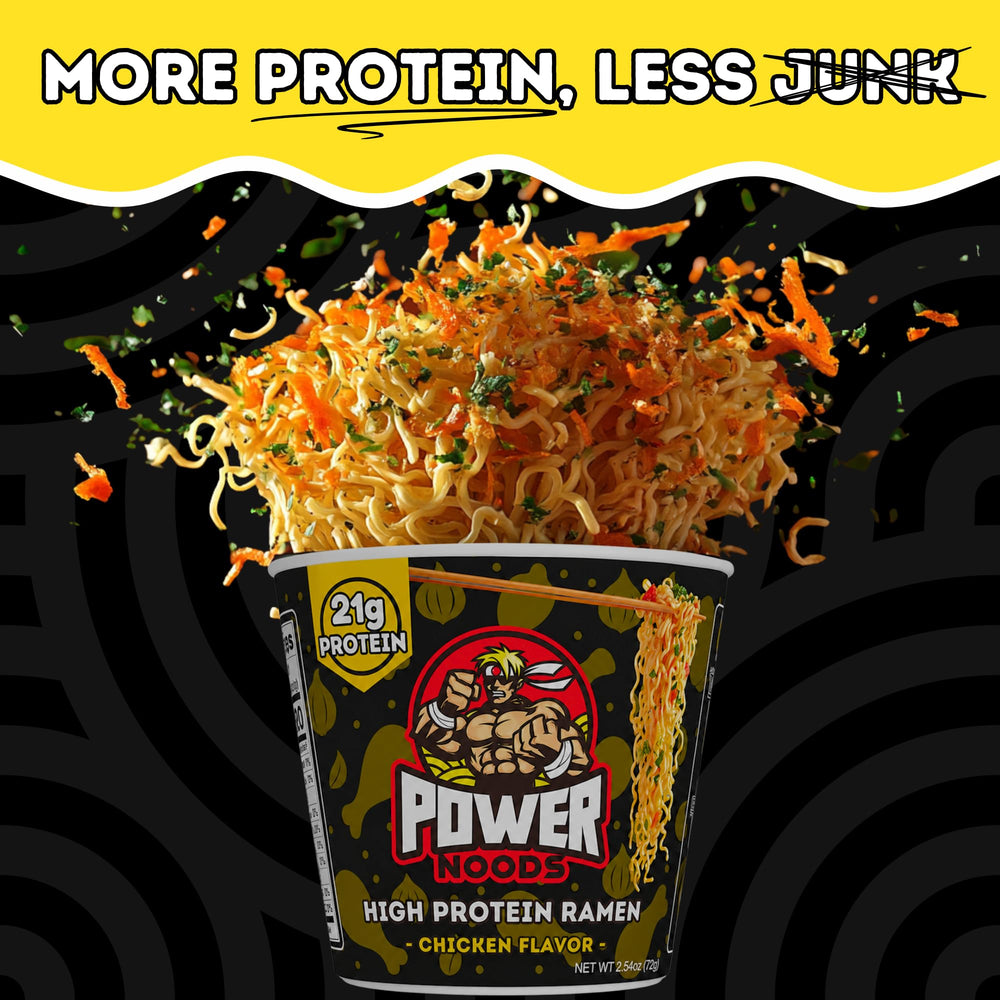 Power Noods pack de 12 estilizado para ahorro y almacenamiento conveniente