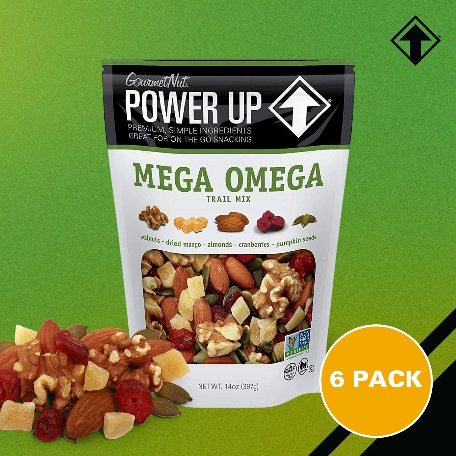 Power Up: detalle de nueces y almendras para textura crujiente y grasas saludables