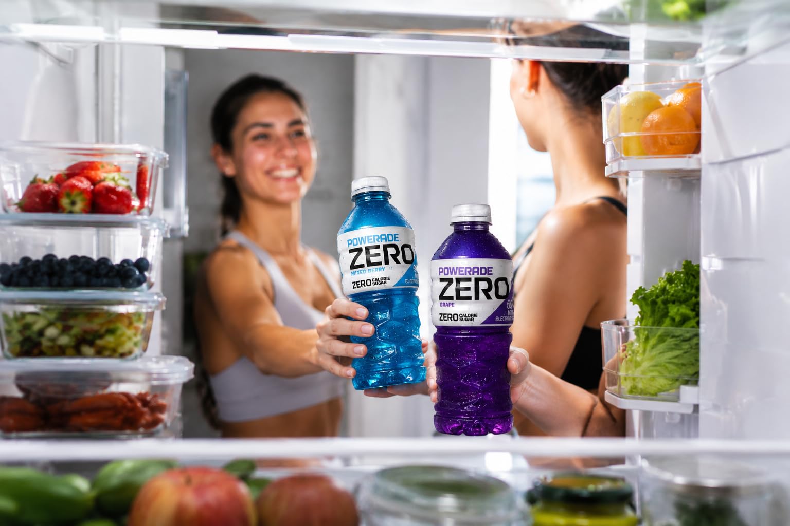 POWERADE Zero uso en gimnasio hidratación durante ejercicio intenso