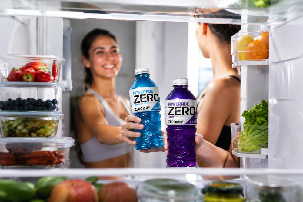 POWERADE Zero uso en gimnasio hidratación durante ejercicio intenso