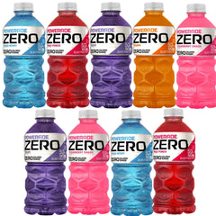 POWERADE Zero frontal del pack mostrando variedad y conveniencia