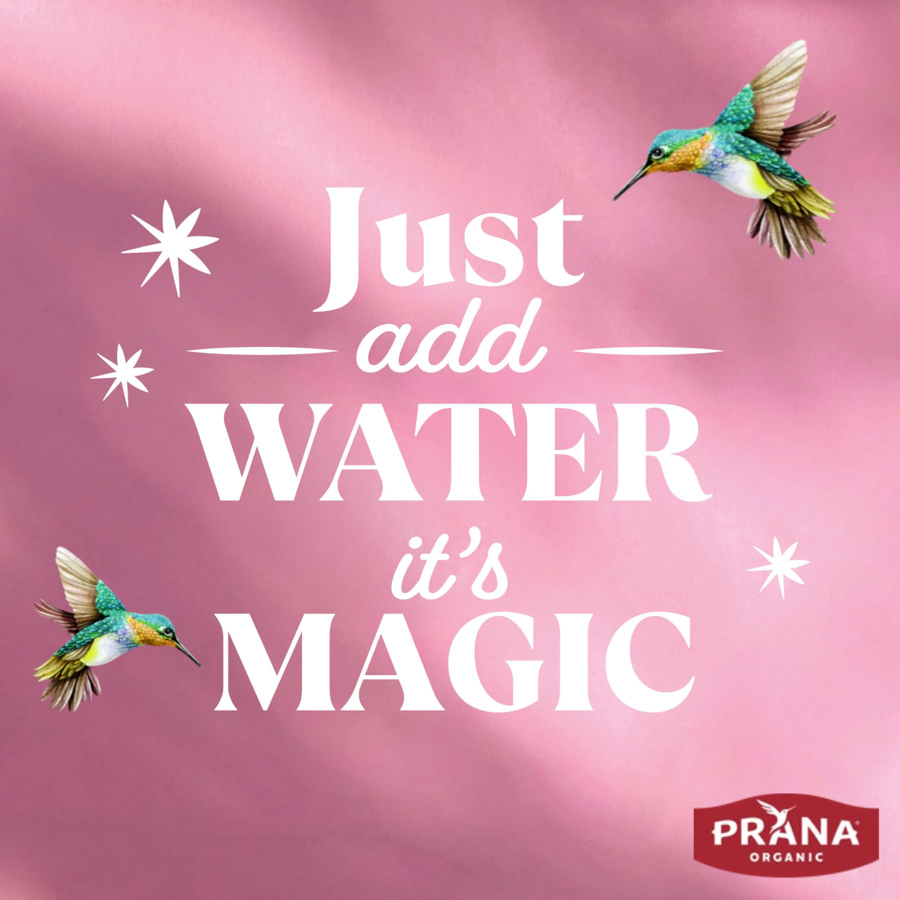 Prana etiqueta con ingredientes y sellos orgánico y Fairtrade para confianza