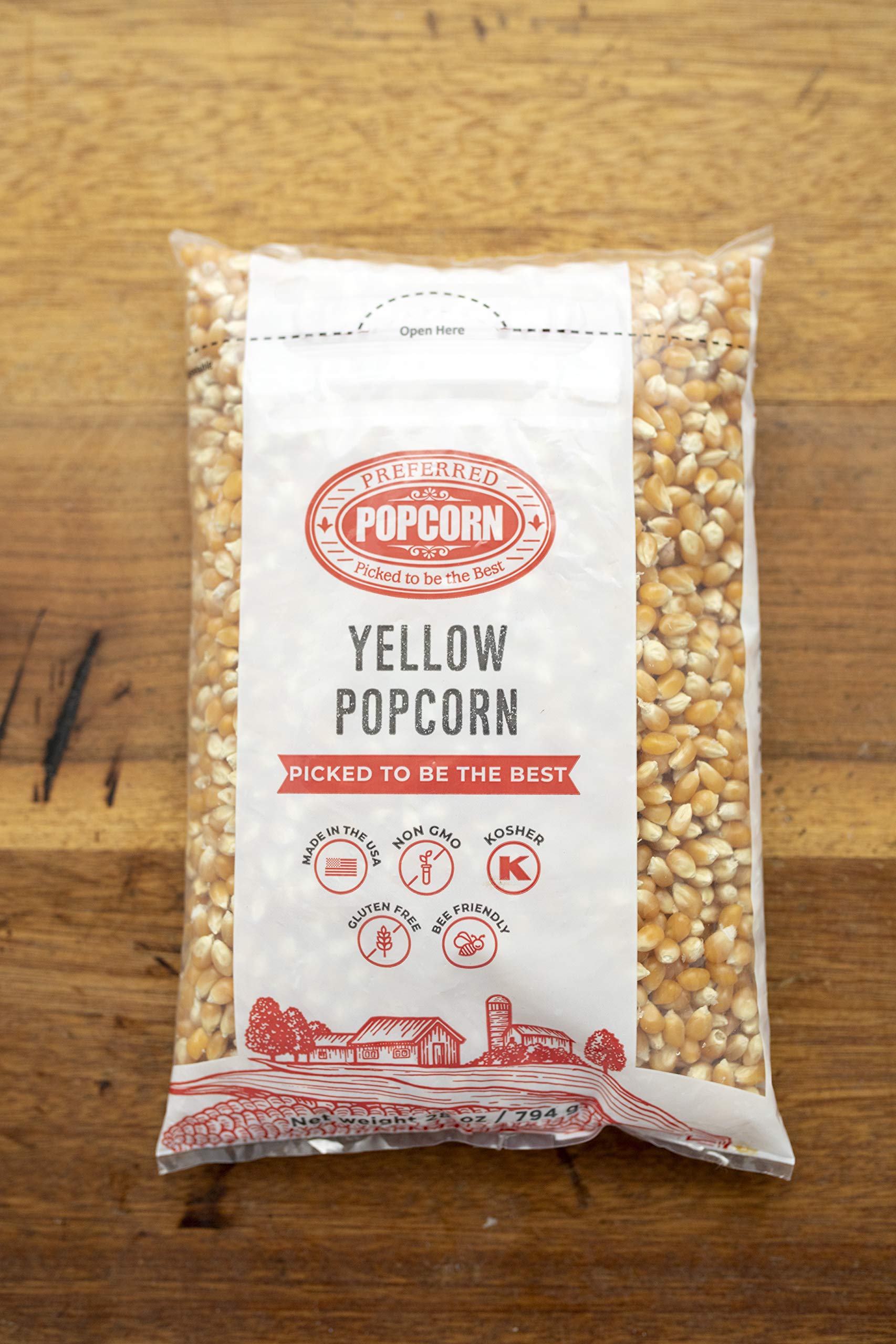 Preferred Popcorn paquete de cuatro bolsas, ahorro y suministro familiar