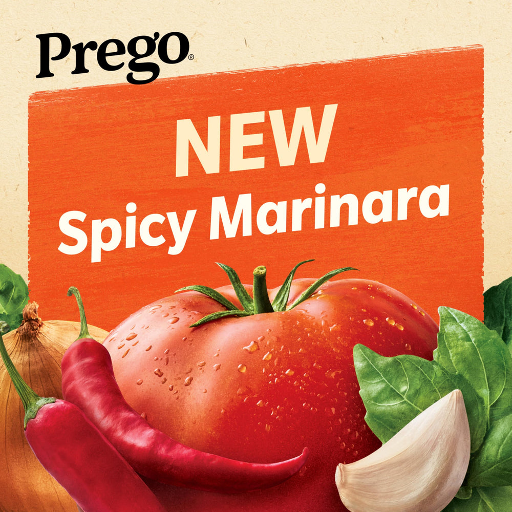 Prego etiqueta nutricional y lista de ingredientes con información clara