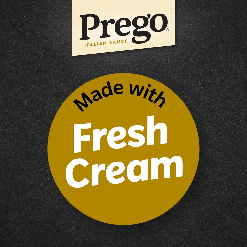 Prego frasco abierto con salsa visible listo para cocinar y uso práctico