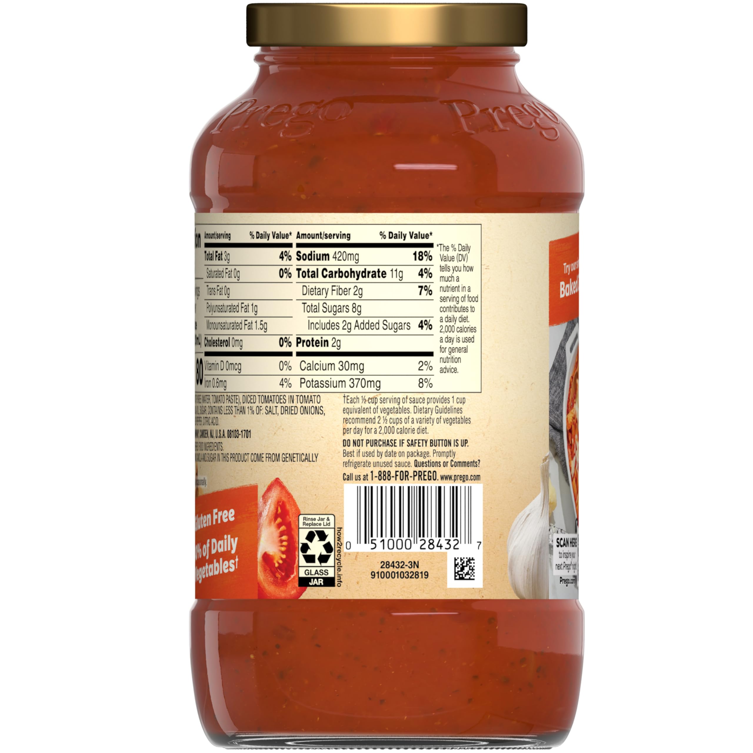 Prego tapa fácil de cerrar para conservar sobrantes en el refrigerador