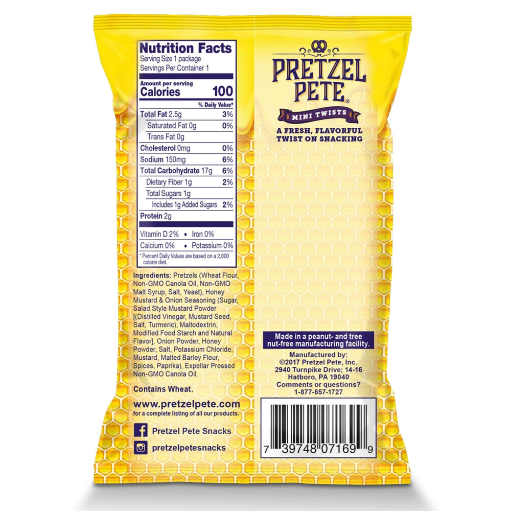 PRETZEL PETE detalle de textura crujiente para sabor consistente