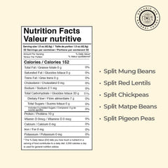 Pride Of India etiqueta nutricional legible y valores por porción