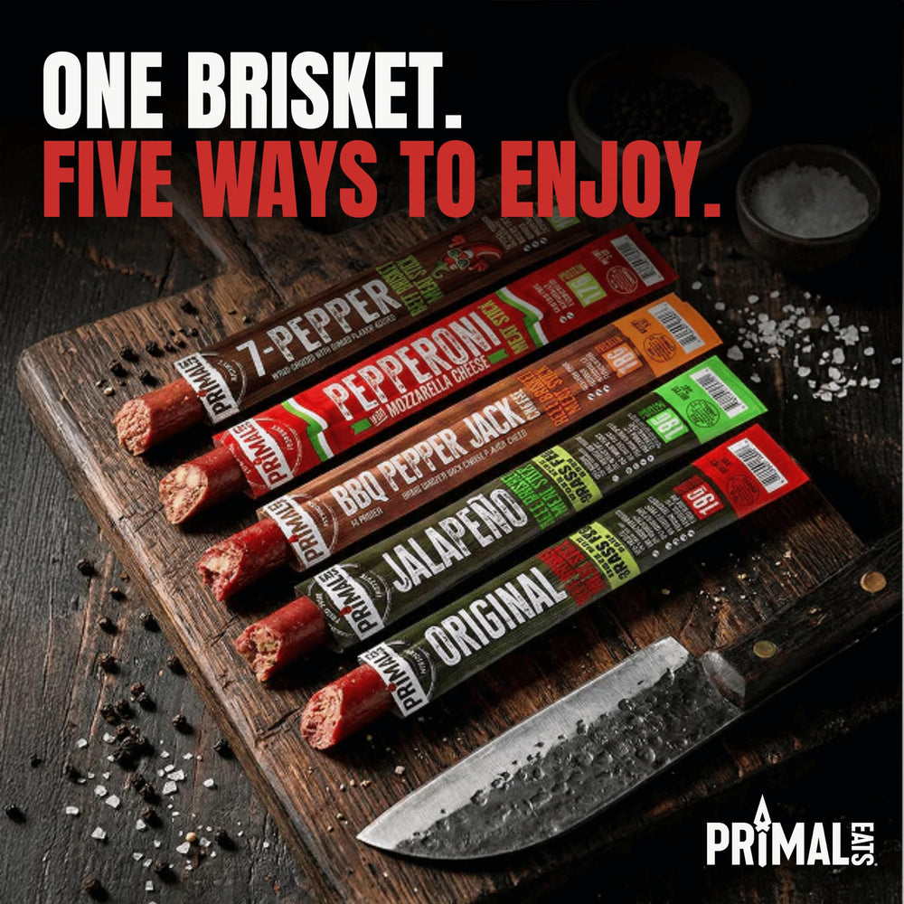 Primal Eats etiqueta con datos nutricionales y ingredientes claros para elección informada