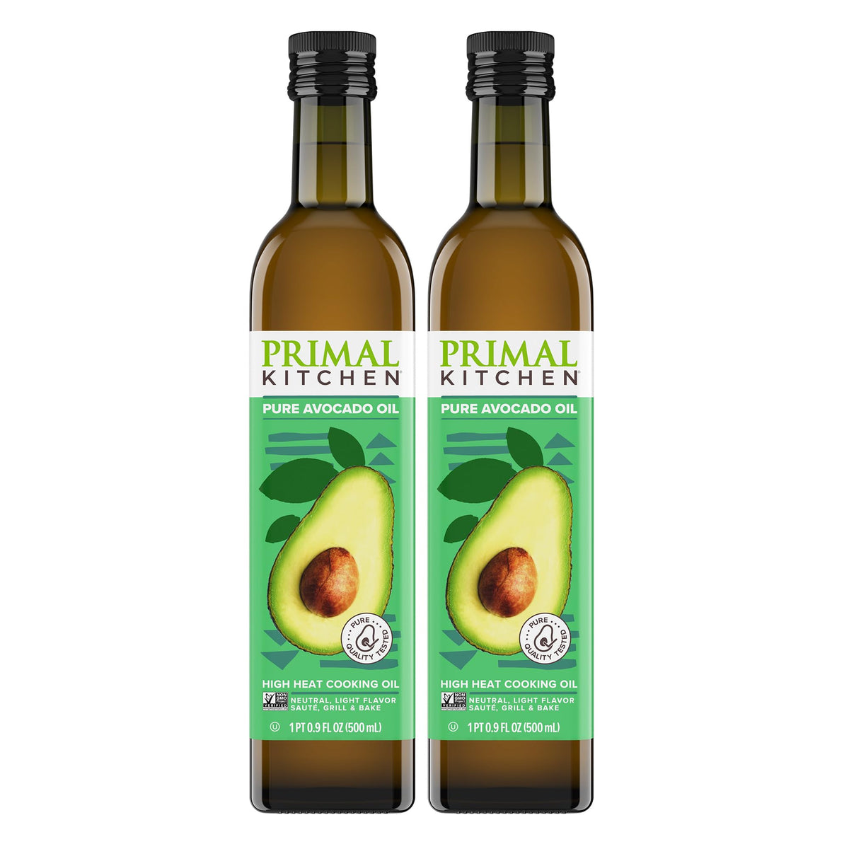 Primal Kitchen botella frontal mostrando diseño y uso versátil