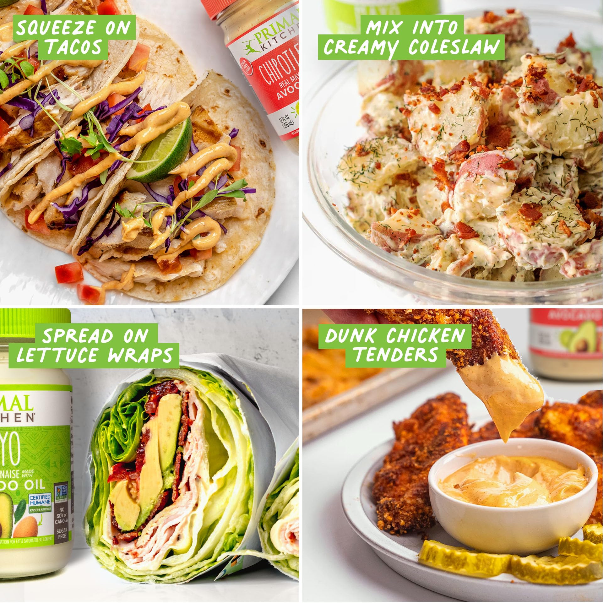 Primal Kitchen dip servido con papas fritas, ideal para picoteo